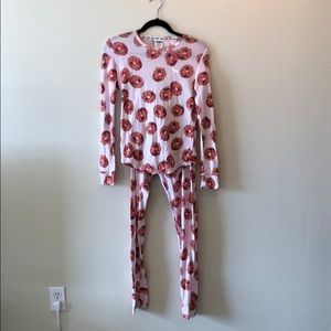 Pink donut pajama set